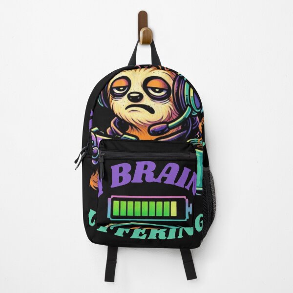Item preview, My Brain Is Buffering - Funny Gamer Sloth Retro Vaporwave designed and sold by JakubDesigns89.