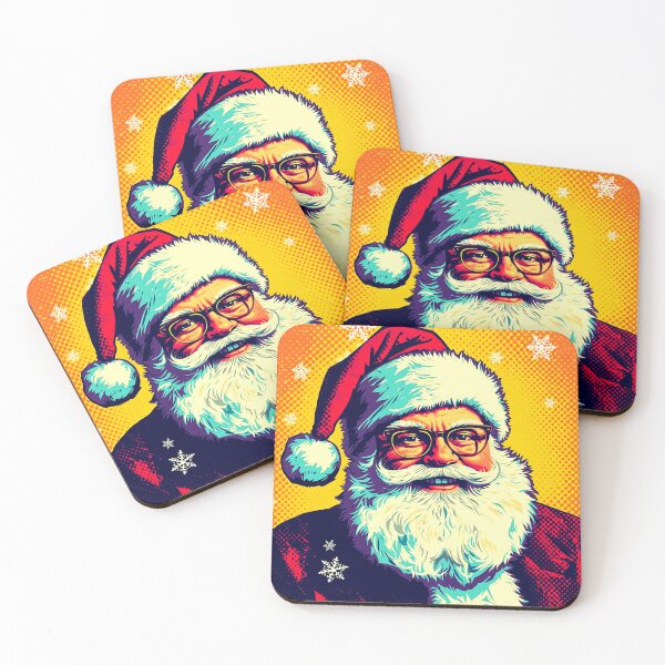 Item preview, Retro Christmas Pop Art Santa designed and sold by shaang.