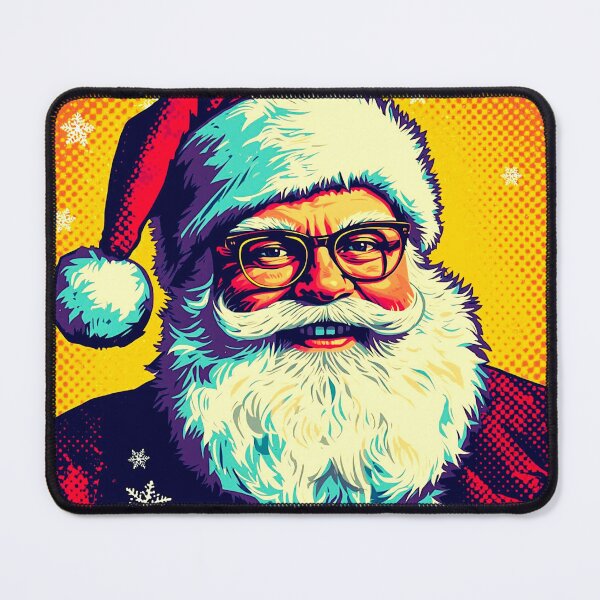 Item preview, Retro Christmas Pop Art Santa designed and sold by shaang.