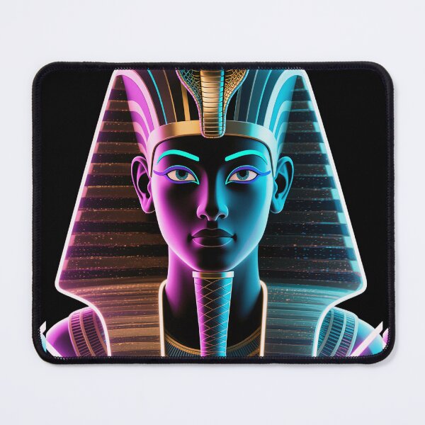 Item preview, Neon Pharaoh – Retro Futuristic Egyptian Ar1 designed and sold by AnadAA.