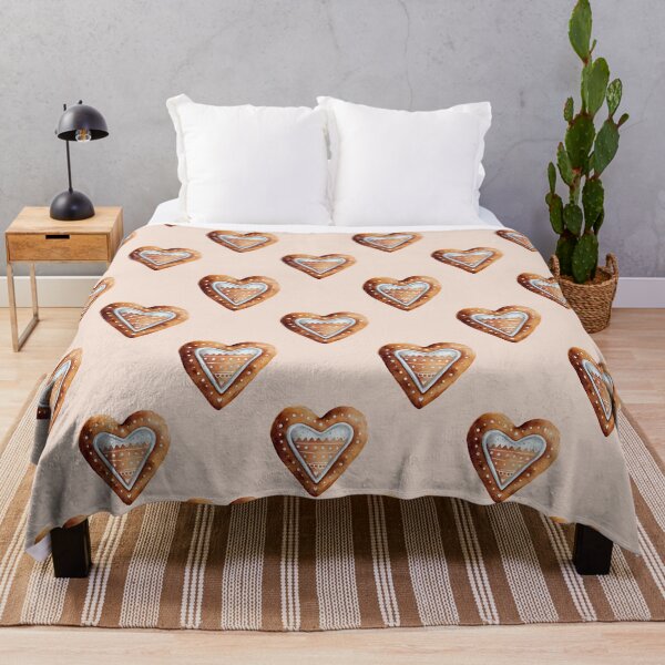 Item preview, Gingerbread Heart Cookies Romantic Christmas Seamless Pattern designed and sold by EL-Lebedenko.