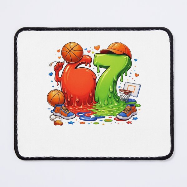 Item preview, Funny Slime 6 7 Basketball Meme Drip Numbers designed and sold by bilal sibgui.