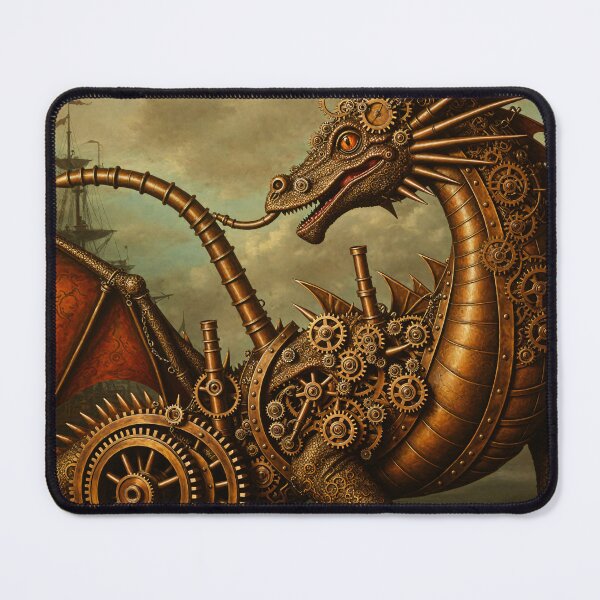 Item preview, Mechanical Steampunk Dragon designed and sold by Star People Digital Art Works and Photography.