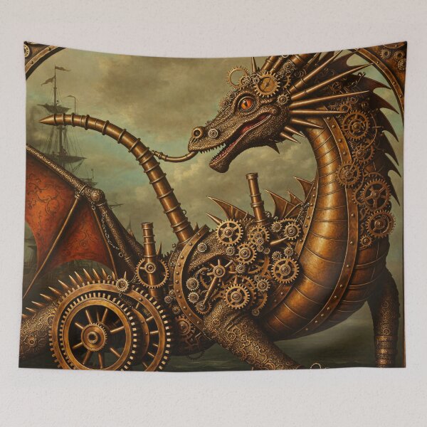 Item preview, Mechanical Steampunk Dragon designed and sold by Star People Digital Art Works and Photography.
