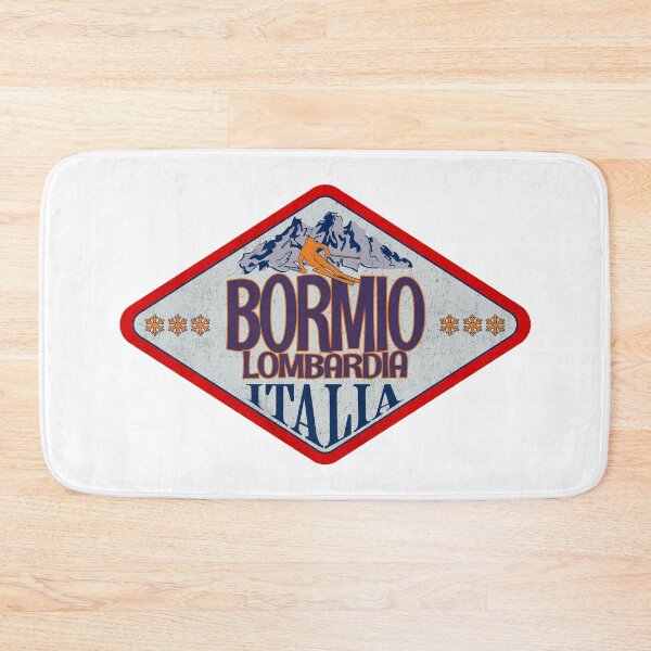 Item preview, Bormio, Lombardia, Sondrio, Italy, Italia, Vintage skiing badge design designed and sold by Wanderful-roads.