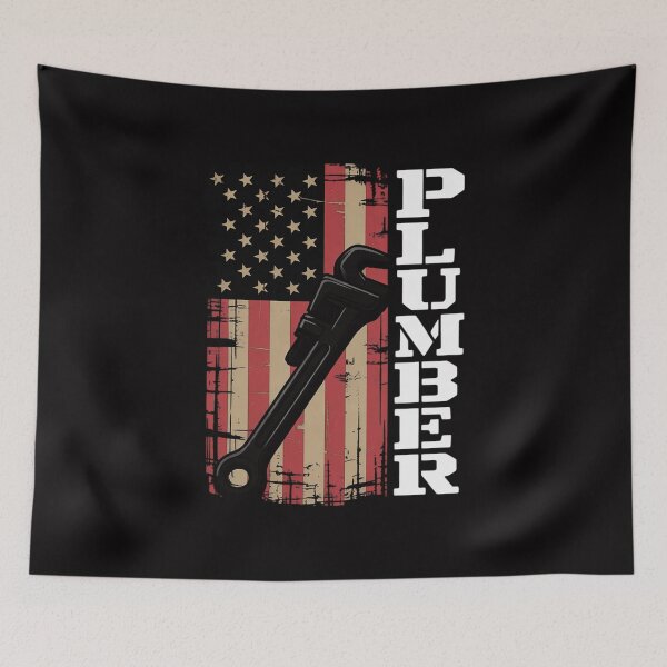 Item preview, Patriotic Plumber US Flag Plumbing Handyman Pipe Fitter designed and sold by Vexat062Art.