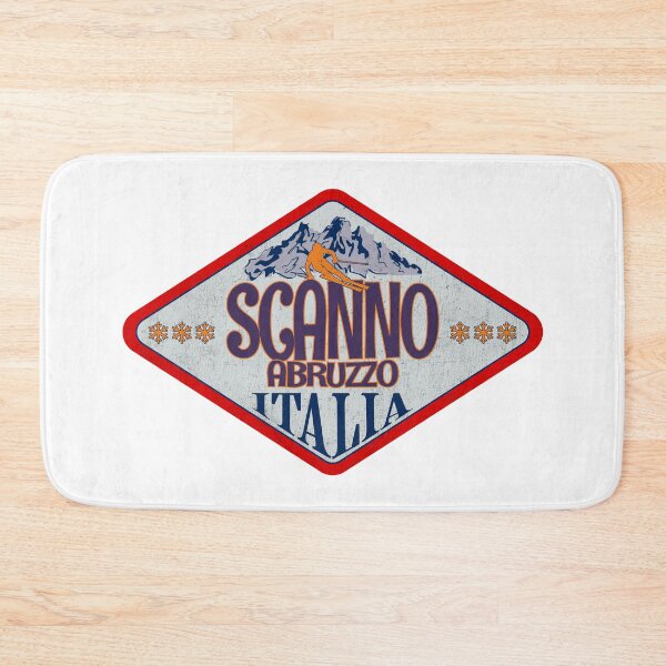 Item preview, Scanno, Abruzzo, L’Aquila, Italy, Italia, Vintage skiing badge design designed and sold by Wanderful-roads.