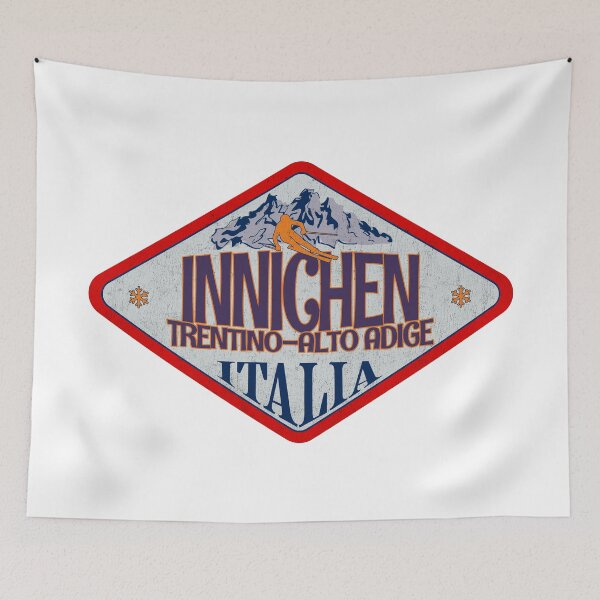 Item preview, Innichen, Trentino-Alto Adige, Bolzano, Italy, Italia, Vintage skiing badge design designed and sold by Wanderful-roads.