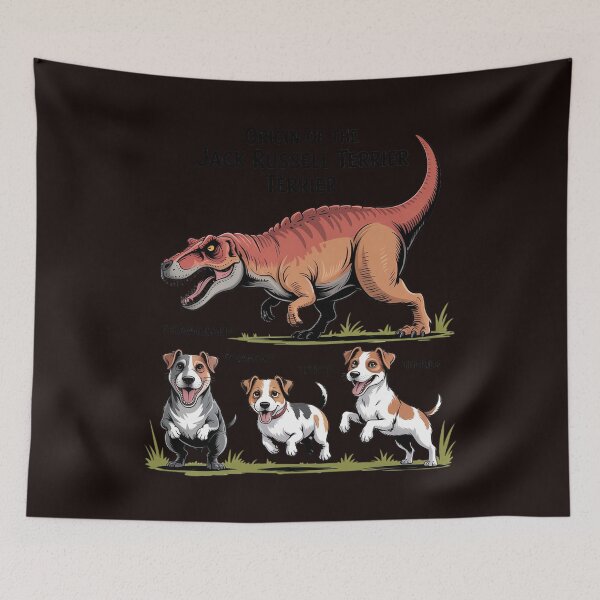 Item preview, Origin of the Jack Russell Terrier Evolution History Meme designed and sold by MichaelStalkas.