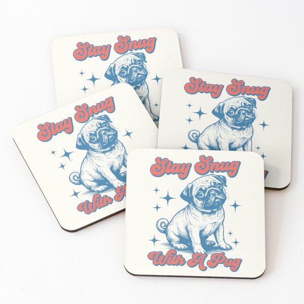 Item preview, Stay Snug with a Pug Cute Dog Retro   designed and sold by Y-Vibes.
