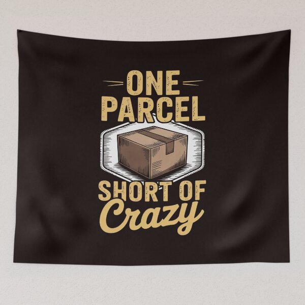 Item preview, One Parcel Short Of Crazy Postal Worker Postman Mailman designed and sold by MichaelStalkas.
