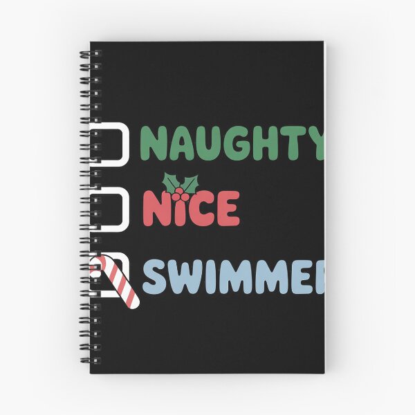 Item preview, Naughty Nice Swimmer Xmas Swimming Lover Swim Christmas designed and sold by LindseyKris.