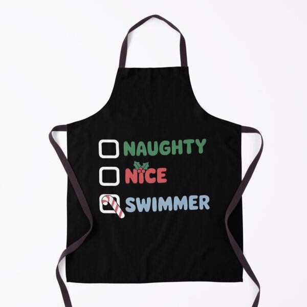 Item preview, Naughty Nice Swimmer Xmas Swimming Lover Swim Christmas designed and sold by LindseyKris.