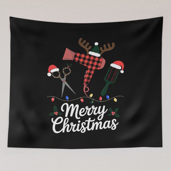 Item preview, Merry Christmas Hairstylist Tool Hairdresser Barber designed and sold by traceydowns.
