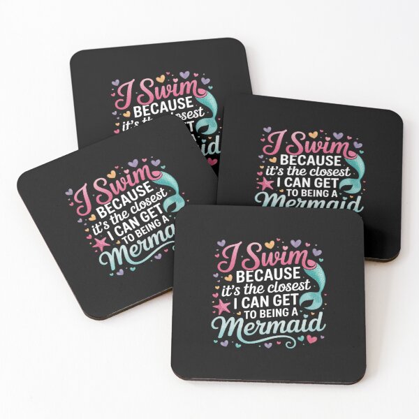 Item preview, Mermaid Swimming Quote Women and Girl Swimmers Gift designed and sold by traceydowns.