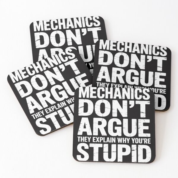 Item preview, Mechanic Mechanics Don't Argue Sarcasm designed and sold by jewellmeyers.