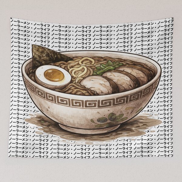 Item preview, ノーラーメン・ノーライフ No Ramen, No Life designed and sold by Tunablessed.