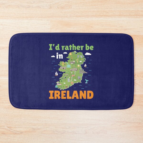 Item preview, I'd Rather Be in Ireland Map Souvenir designed and sold by jaygo.