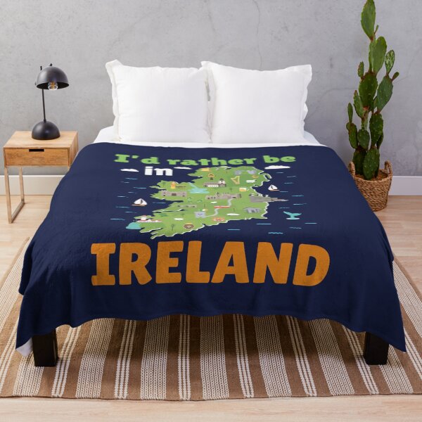 Item preview, I'd Rather Be in Ireland Map Souvenir designed and sold by jaygo.