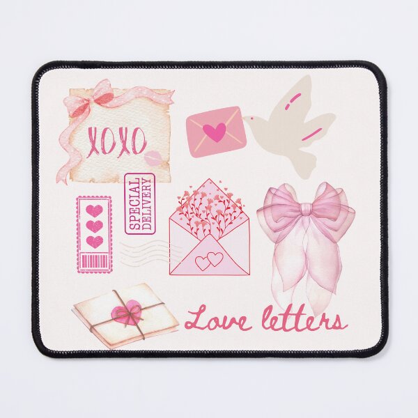 Item preview, Love letters coquette Valentine’s Day print designed and sold by BosskaDesign.