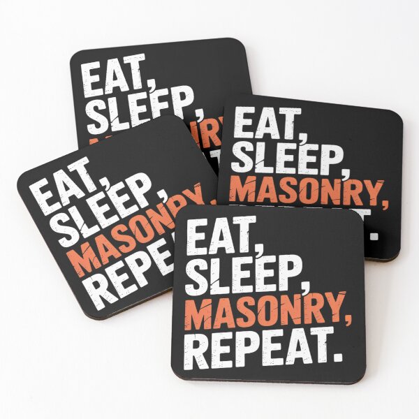 Item preview, Masonry Block Mason Construction Eat Sleep Blockmason designed and sold by joedavila.