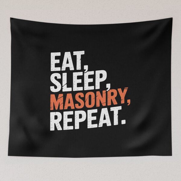 Item preview, Masonry Block Mason Construction Eat Sleep Blockmason designed and sold by joedavila.