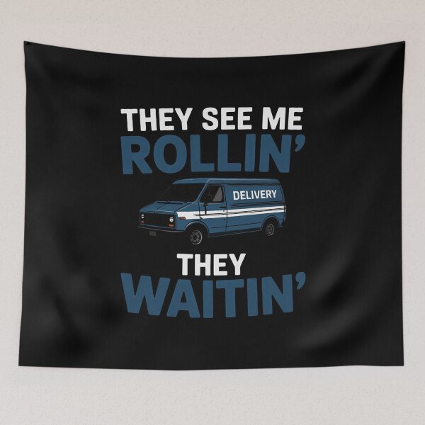 Item preview, Mail Worker Postman Mailman They See Me Rollin' They Waitin' designed and sold by joedavila.