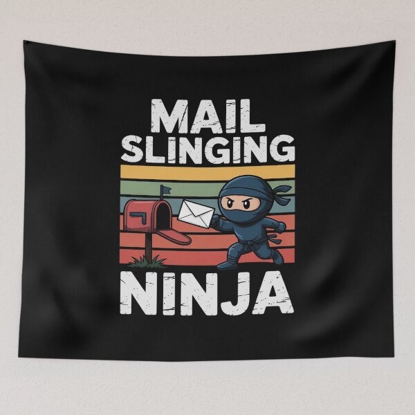 Item preview, Mail Slinging Ninja Mailman Mail Carrier Postman designed and sold by joedavila.