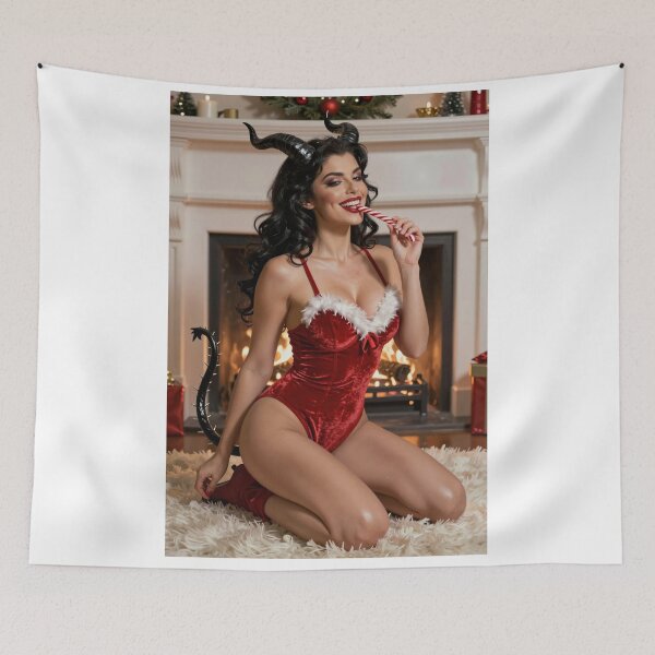 Item preview, Sexy devil woman horns tail fireplace designed and sold by CathryneDelamort.