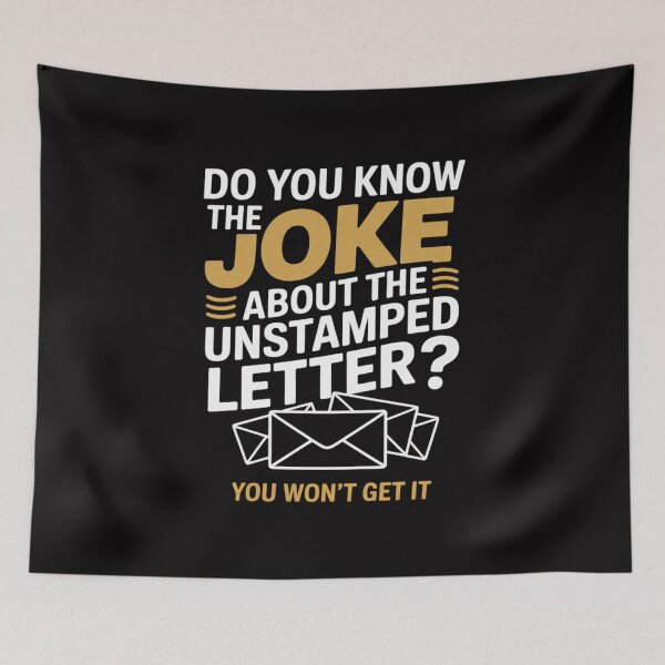 Item preview, Mail Carrier Joke Unstamped Letter Postal Worker Mailman designed and sold by gerardostokes.