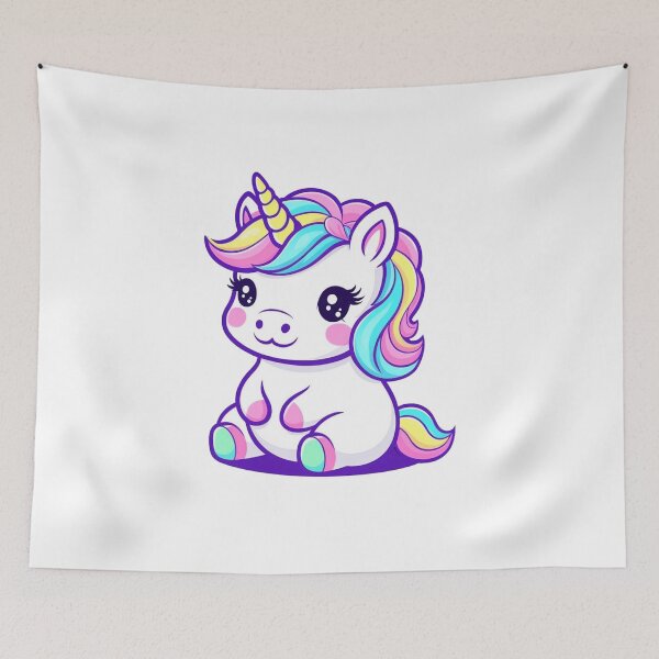 Item preview, Cute Cartoon Chubby Unicorn designed and sold by trisusanan.