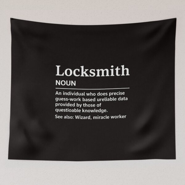 Item preview, Locksmith Noun Key Maker Lock Picker Technician Locksmithing designed and sold by cherylbartlett.