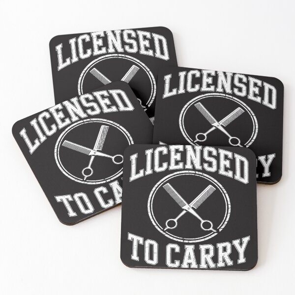 Item preview, Licensed To Carry Barber Barbershop Hairdresser Gift designed and sold by DarioRosales.