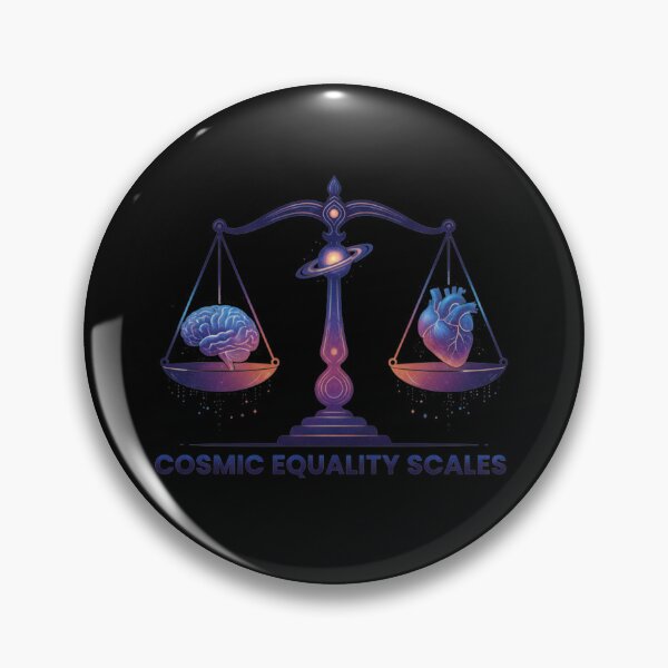 Item preview, Cosmic Equality Scales – Retro Neon Style designed and sold by Tily360.