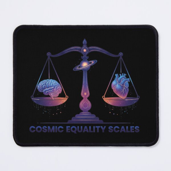 Item preview, Cosmic Equality Scales – Retro Neon Style designed and sold by Tily360.