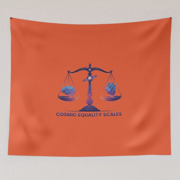 Item preview, Cosmic Equality Scales – Retro Neon Style designed and sold by Tily360.