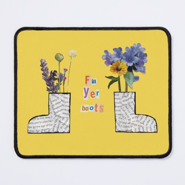 Item preview, Fill yer boots funny northern English saying collage cut-out designed and sold by Pretty-Nonsense.