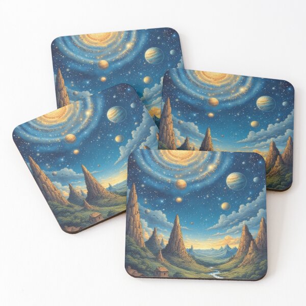 Item preview, Galactic landscape: Dreamlike valley of stars designed and sold by Mianku | Für das Leben.