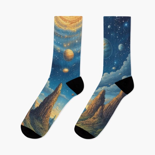 Item preview, Galactic landscape: Dreamlike valley of stars designed and sold by Mianku | Für das Leben.