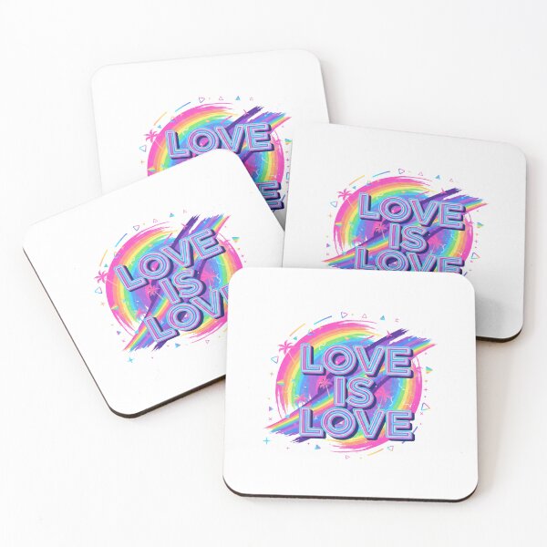Item preview, Retro Pride Wave – Neon Love Is Love Style designed and sold by Tily360.