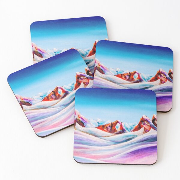Item preview, Mountains in Snow designed and sold by Art-By-Rosalind.
