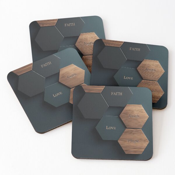 Item preview, Minimal Abstract Hexagon Wooden Wall Art – Spiritual 3D Geometric Wood Design designed and sold by Impact-Art.