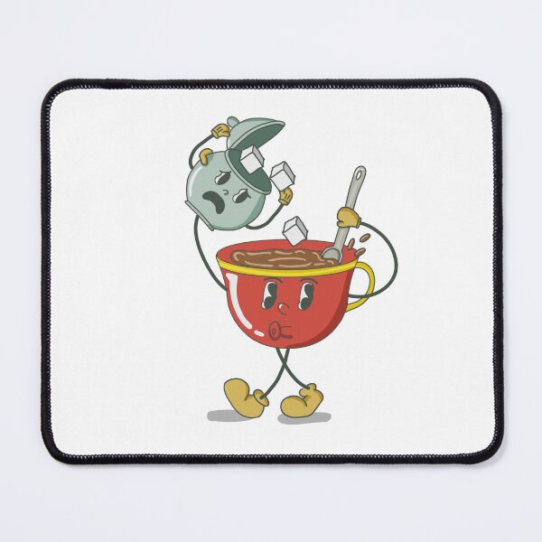 Item preview, Vintage Coffee Cup & Sugar Bowl | Retro Rubber Hose Cartoon designed and sold by Studio Bragato Hub.