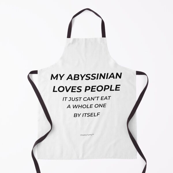 Item preview, My Abyssinian Loves People – Funny Abyssinian Cat Quote (Light Shirt Version) designed and sold by ChaoticFunny.