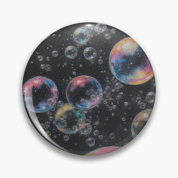 Item preview, Colorful soap bubbles in a dark room designed and sold by Mianku | Für das Leben.
