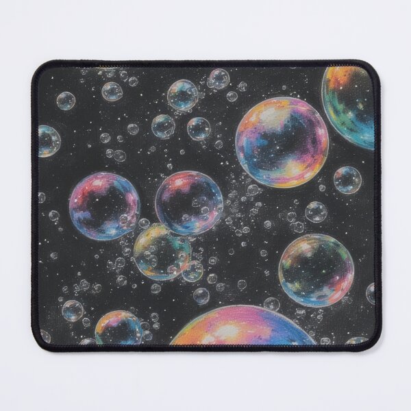 Item preview, Colorful soap bubbles in a dark room designed and sold by Mianku | Für das Leben.
