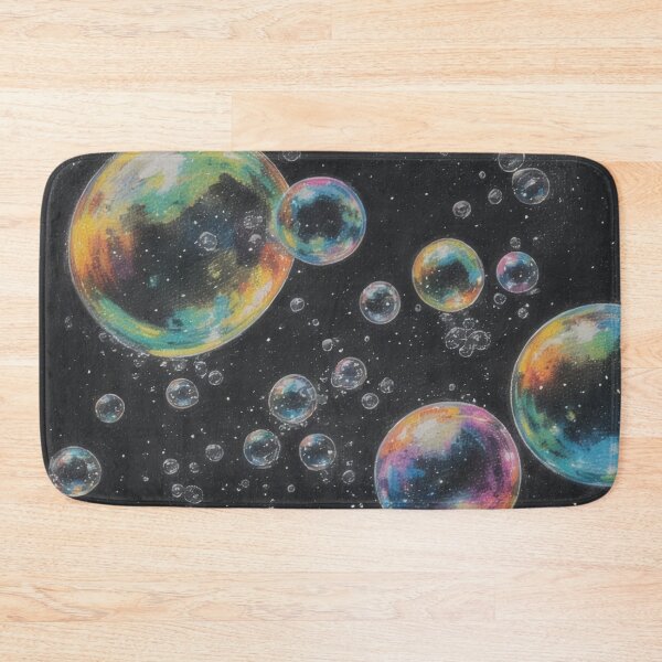 Item preview, Colorful soap bubbles in a dark room designed and sold by Mianku | Für das Leben.