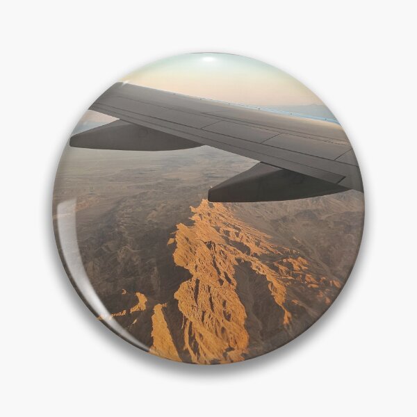 Item preview, EXPLORE...view from airplane window of the mountains at sunset designed and sold by CHASAcreative.