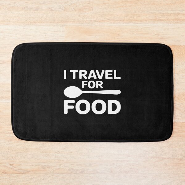 Item preview, I travel For Food Quote Slogan Gift Blogger designed and sold by nicomitchell.