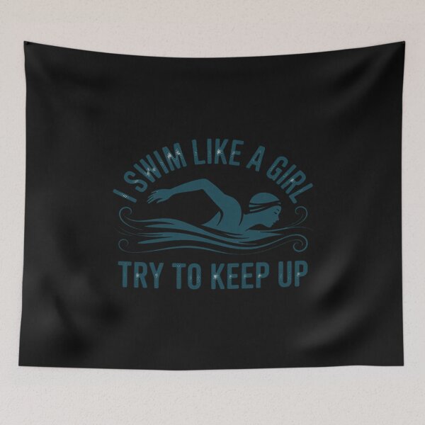Item preview, I Swim Like A Girl Try To Keep Up Swimming Swimmer Women designed and sold by nicomitchell.